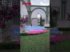 Projet de pompe à chaleur de piscine commerciale de 130 kW T3 du Qatar