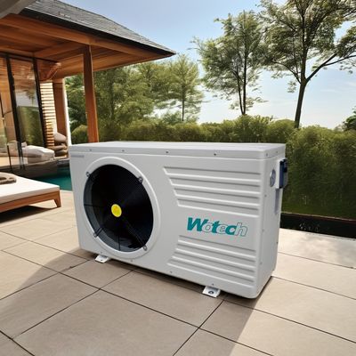 acheter 9m3/h Débit d'eau Wotech 220V 21 KW R32 Pompes à chaleur de piscine anglais Langue de fonctionnement fabrication en ligne