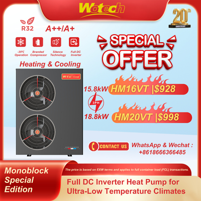 acheter Pompe à chaleur monobloc édition spéciale 380V R32 pour chauffage et refroidissement -35℃ de fonctionnement fabrication en ligne