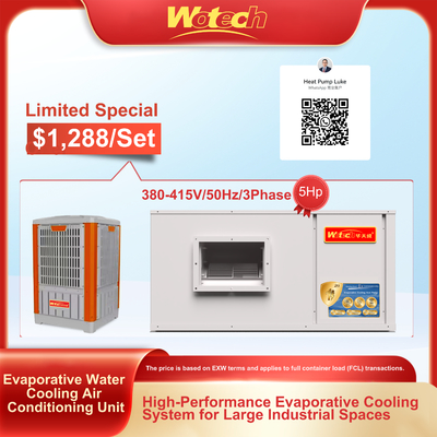 acheter Offre spéciale pour les ensembles de climatiseurs à refroidissement par évaporation d'eau, intérieurs pour sol, plafond et gaine, avec extérieur en plastique fabrication en ligne