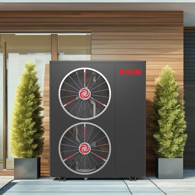 Solution d'eau chaude instantanée 25kw onduleur pompe à chaleur d'air à eau avec conception économe en espace