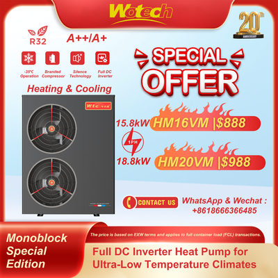 Offre Spéciale Pompe à Chaleur Monobloc R32 Édition Spéciale pour Chauffage & Climatisation