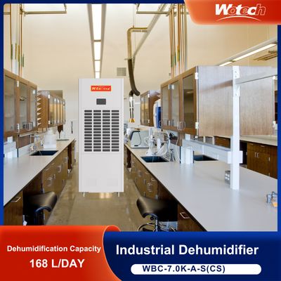 Offre spéciale limitée Déshumidificateur industriel portable 168L / jour Mode séchage rapide Conception anti-corrosion pour les chantiers / zones de stockage